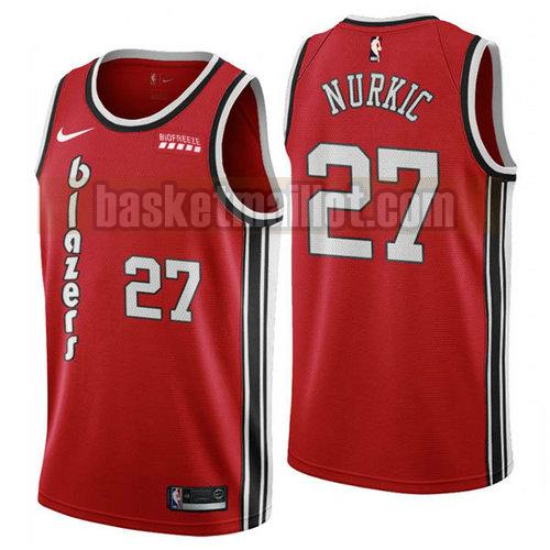 Maillot nba Portland Trail Blazers clásico 2019 Homme Jusuf Nurkic 27 Rouge