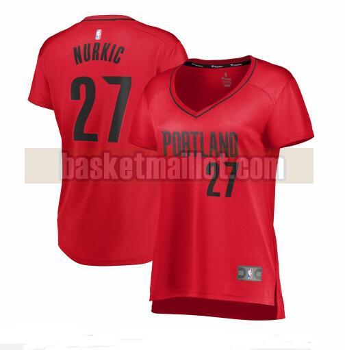 Maillot nba Portland Trail Blazers statement edition Femme Jusuf Nurkic 27 Rouge