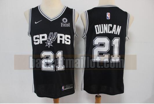 Maillot nba San Antonio Spurs Basketball Homme Tim Duncan 21 Noir