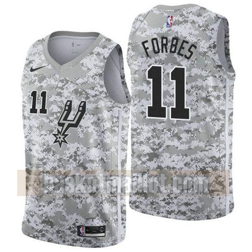 Maillot nba San Antonio Spurs Earned 2019 Homme Bryn Forbes 11 gris