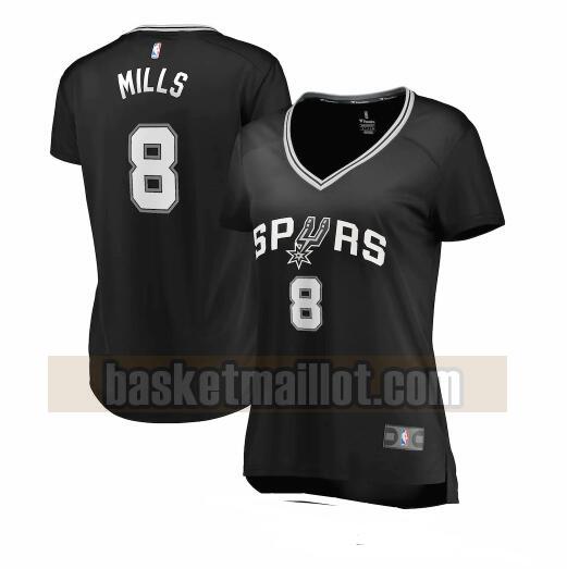 Maillot nba San Antonio Spurs icon edition Femme Patty Mills 8 Noir