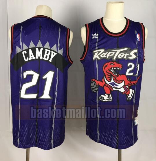 Maillot nba Toronto Raptors Basketball Homme Marcus Camby 21 Pourpre