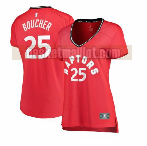 Maillot nba Toronto Raptors icon edition Femme Chris Boucher 25 Rouge