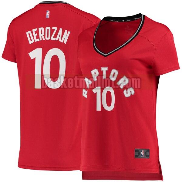 Maillot nba Toronto Raptors icon edition Femme DeMar DeRozan 10 Rouge