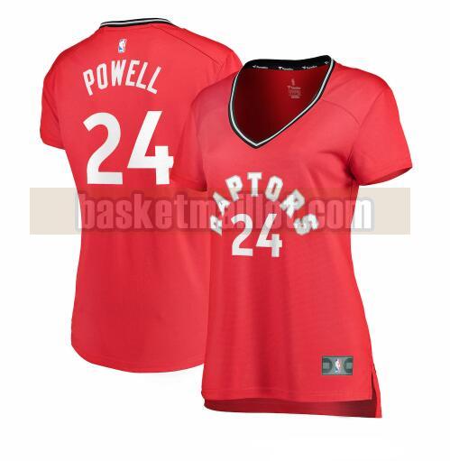 Maillot nba Toronto Raptors icon edition Femme Norman Powell 24 Rouge
