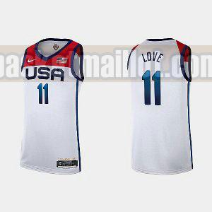 Maillot nba USA 2021 tokyo Homme kevin love 11 Blanc