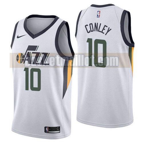 Maillot nba Utah Jazz 2017-18 Homme Mike Conley 10 White