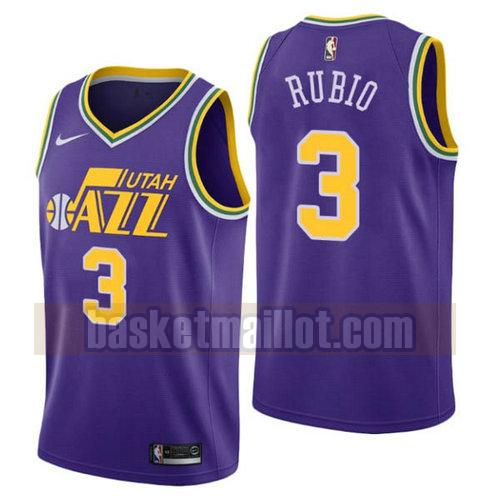 Maillot nba Utah Jazz 2018-19 Homme Ricky Rubio 3 porpora