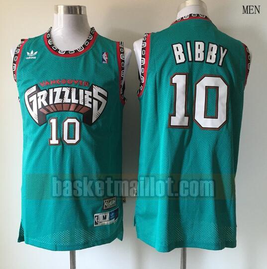 Maillot nba Vancouver Grizzlies Basketball Homme Mike Bibby 10 Vert