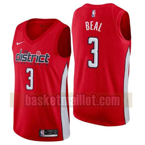Maillot nba Washington Wizards Earned 2019 Homme Bradley Beal 3 Rouge