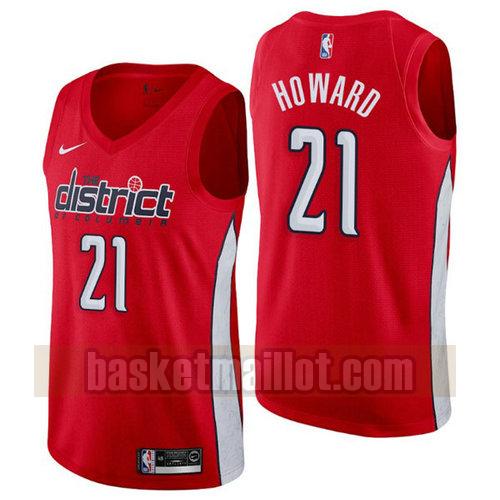 Maillot nba Washington Wizards Earned 2019 Homme Dwight Howard 21 Rouge