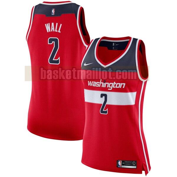 Maillot nba Washington Wizards Nike icon edition Femme John Wall 2 Rouge