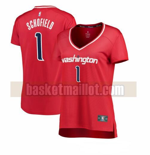 Maillot nba Washington Wizards icon edition Femme Admiral Schofield 1 Rouge
