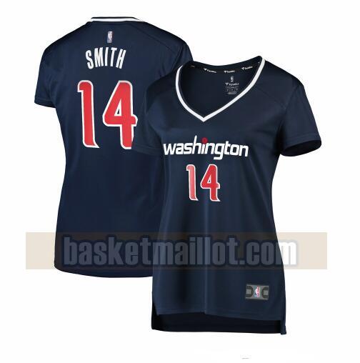 Maillot nba Washington Wizards statement edition Femme Ish Smith 14 Bleu marin