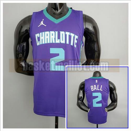 Maillot pas cher nba Charlotte Hornets NBA Homme Hornets Ball 2 Alto