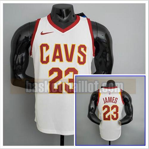 Maillot pas cher nba Cleveland Cavaliers NBA Homme James 23 blanche