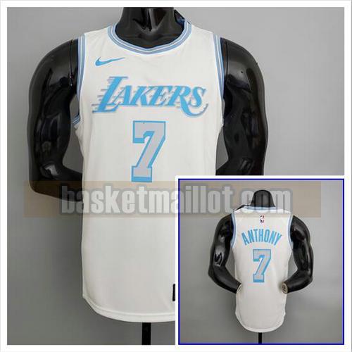 Maillot pas cher nba Los Angeles Lakers 2021 Retour Homme Anthony 7 blanche