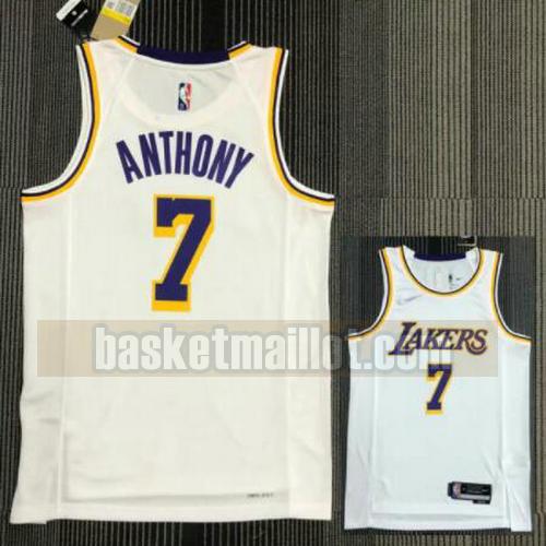 Maillot pas cher nba Los Angeles Lakers 21-22 75e anniversaire Homme ANTHONY 7 blanche