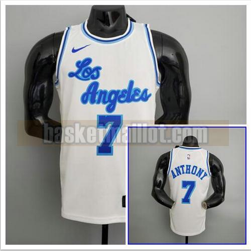 Maillot pas cher nba Los Angeles Lakers NBA Homme Anthony 7 blanche