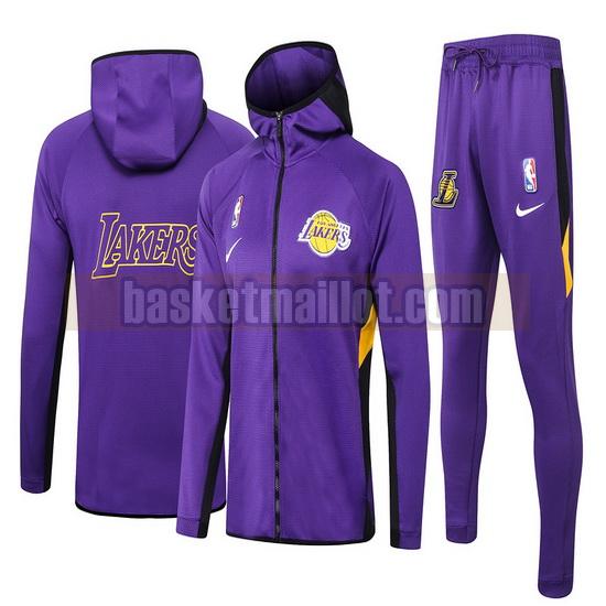 Survetement nba Los Angeles Lakers nba Showtime Homme Nike Violet