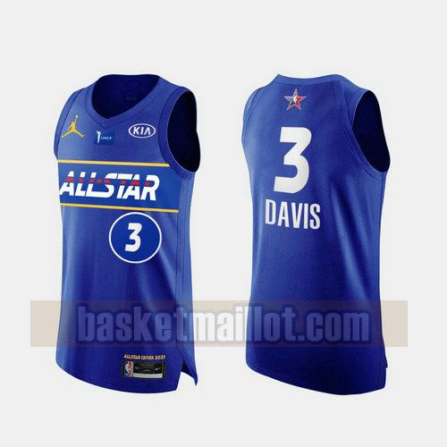 maillot nba All Star 2021 Homme Anthony Davis 3 bleu