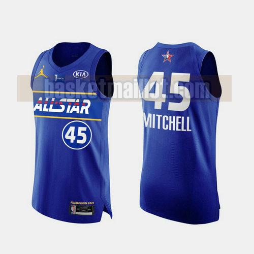 maillot nba All Star 2021 Homme Donovan Mitchell 45 bleu