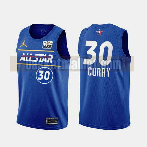 maillot nba All Star 2021 Homme Stephen Curry 30 bleu