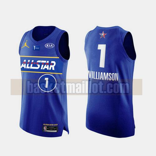 maillot nba All Star 2021 Homme Zion Williamson 1 bleu