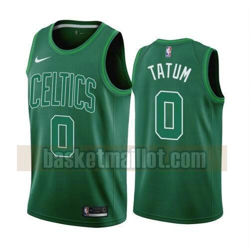 maillot nba Boston Celtics 2020-21 Earned Edition Swingman homme Jayson Tatum 0 noir