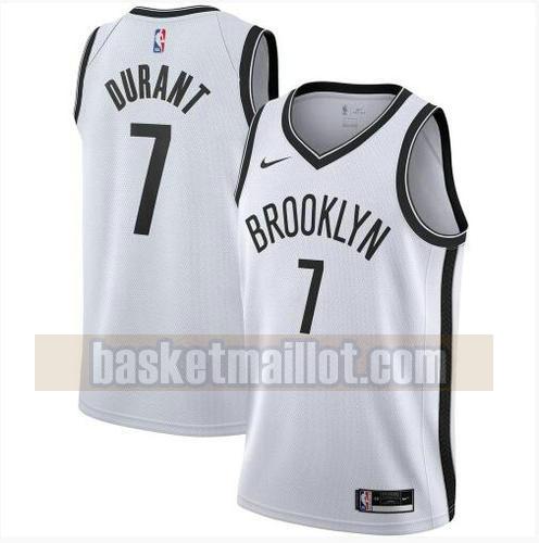 maillot nba Brooklyn Net 2020-21 Association Edition Swingman homme Kevin Durant 7 blanc