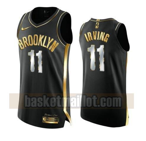 maillot nba Brooklyn Net 2020-21 Golden Edition Swingman homme Kyrie Irving 11 noir