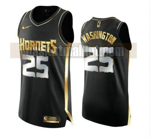 maillot nba Charlotte Hornets 2020-21 Golden Edition Swingman homme P.J. Washington 25 noir
