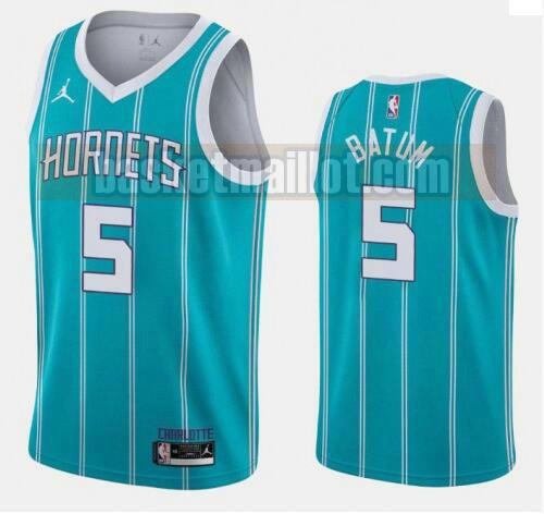 maillot nba Charlotte Hornets 2020-21 Jordan Brand Icon Edition Swingman homme Nicolas Batum 5 bleu