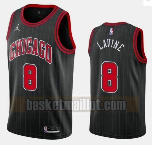 maillot nba Chicago Bulls 2020-21 Jordan Brand Statement Edition Swingman homme Zach LaVine 8 noir