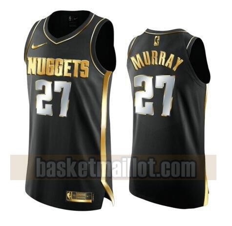 maillot nba Denver Nuggets 2020-21 Golden Edition Swingman homme Jamal Murray 27 noir