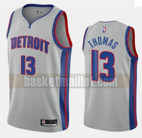 maillot nba Detroit Pistons 2020-21 Statement Edition Swingman homme Khyri Thomas 13 grise