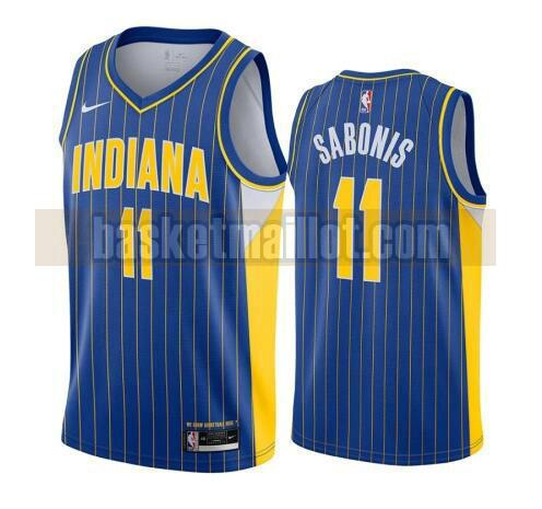 maillot nba Indiana Pacers 2020-21 City Edition Swingman homme Domantas Sabonis 11 bleu