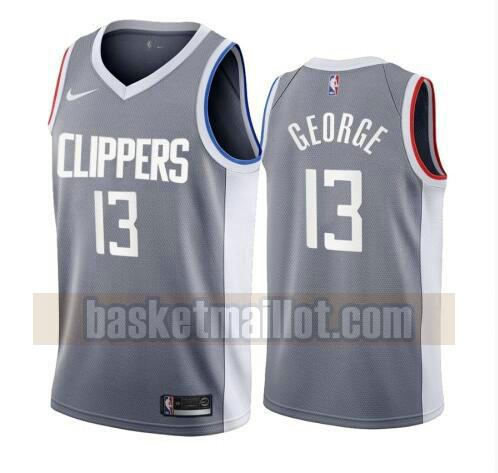 maillot nba Los Angeles Clippers 2020-21 Earned Edition Swingman homme Paul George 13 grise