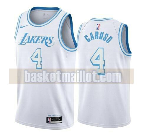 maillot nba Los Angeles Lakers 2020-21 City Edition Swingman homme Alex Caruso 4 blanc