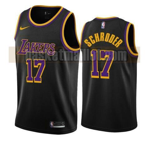 maillot nba Los Angeles Lakers 2020-21 Earned Edition Swingman homme Dennis Schroder 17 noir