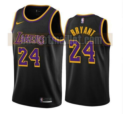 maillot nba Los Angeles Lakers 2020-21 Earned Edition Swingman homme Kobe Bryant 24 noir