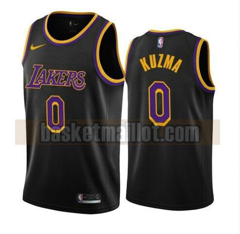maillot nba Los Angeles Lakers 2020-21 Earned Edition Swingman homme Kyle Kuzma 0 noir