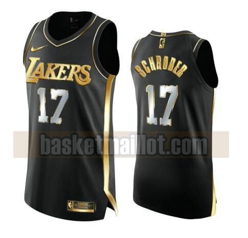maillot nba Los Angeles Lakers 2020-21 Golden Edition Swingman homme Dennis Schroder 17 noir