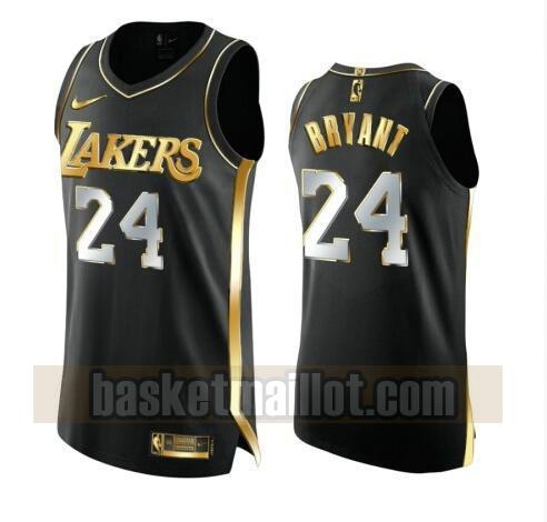 maillot nba Los Angeles Lakers 2020-21 Golden Edition Swingman homme Kobe Bryant 24 noir
