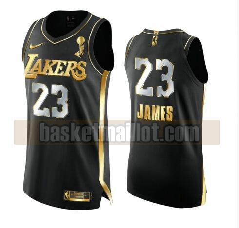 maillot nba Los Angeles Lakers 2020-21 Golden Edition Swingman homme LeBron James 23 noir