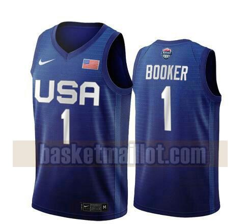 maillot nba USA 2020 USA Olimpicos 2020 homme Devin Booker 1 bleu