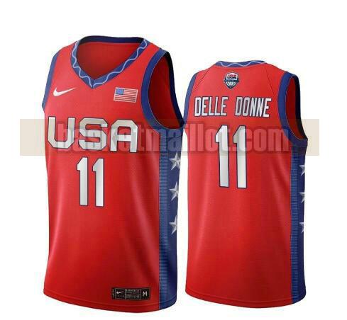 maillot nba USA 2020 USA Olimpicos 2020 homme Elena Delle Donne 11 rouge