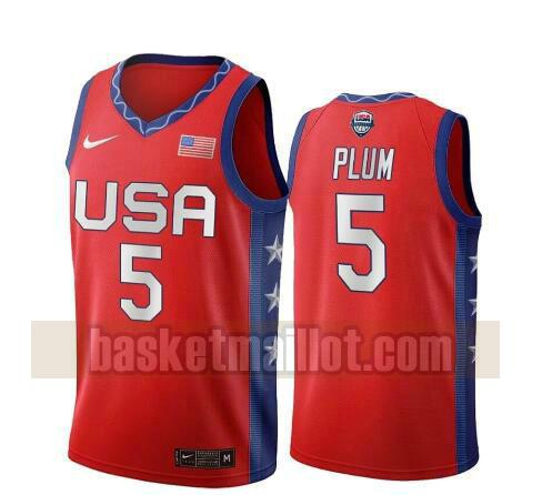 maillot nba USA 2020 USA Olimpicos 2020 homme Kelsey Plum 5 rouge