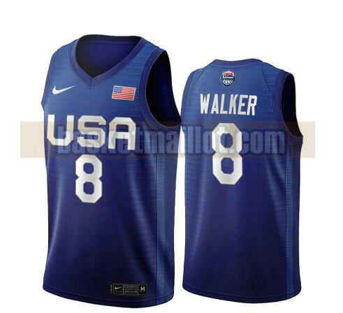 maillot nba USA 2020 USA Olimpicos 2020 homme Kemba Walker 8 bleu