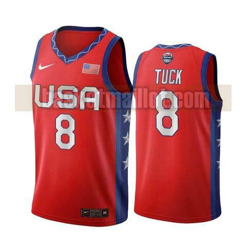 maillot nba USA 2020 USA Olimpicos 2020 homme Morgan Tuck 8 rouge